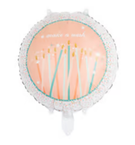 К 18" Круг Загадай желание "Свечи"