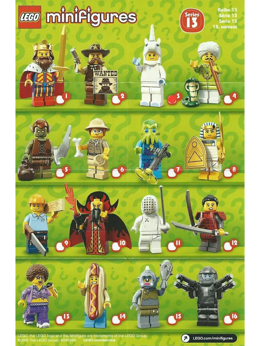 LEGO Minifigures series 13 серия 71008