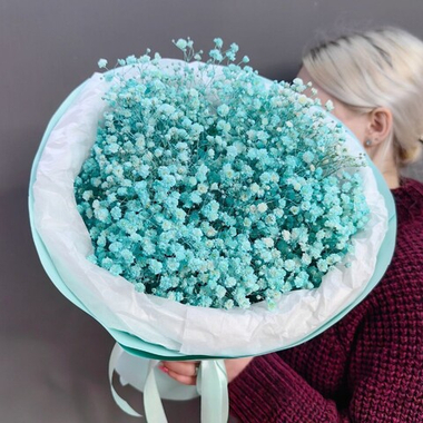 Букет из гипсофилы цвета "TIFFANY"