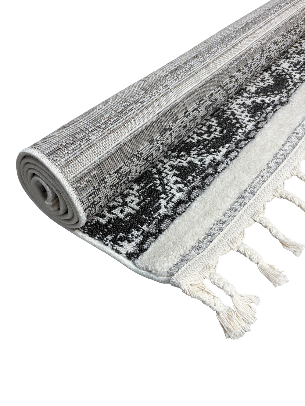 Ковер Vicenza B0359A Anthracite/Cream Прямоугольник