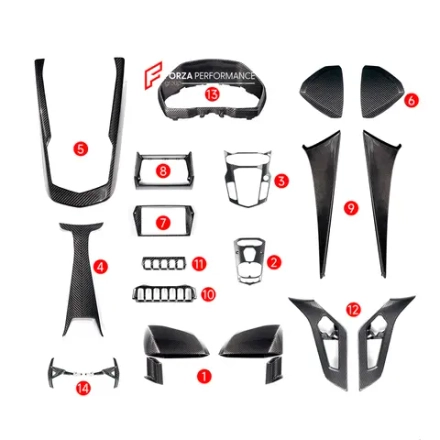 Карбоновый интерьер для LAMBORGHINI AVENTADOR LP700 / LP700-4 Roadster / LP720 / LP740 / LP750 / LP770 SVJ S Roadster Ламборгини