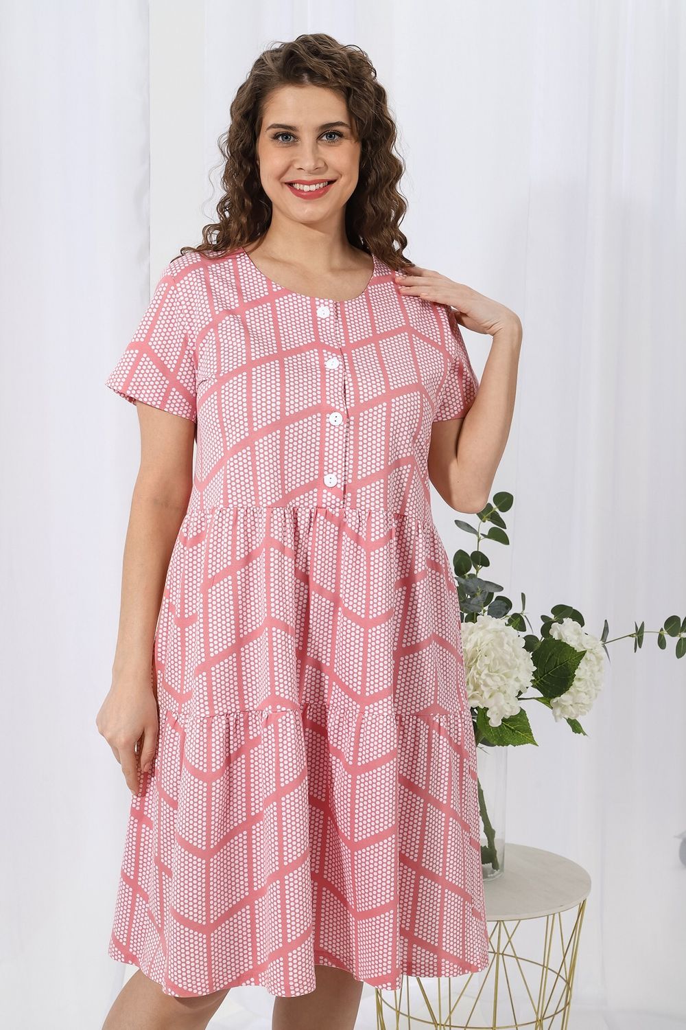 Платье Каскад-1 Виотекс ЛОСОСЕВЫЙ