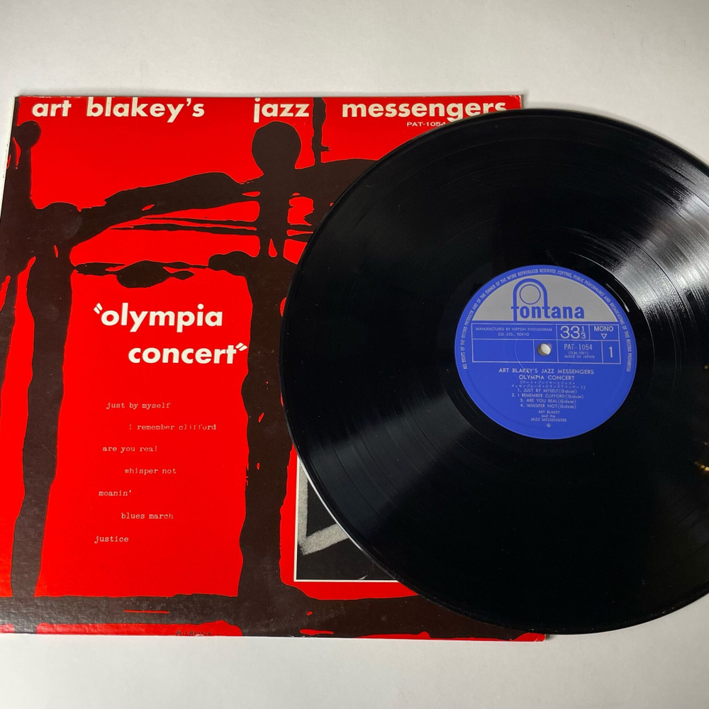Винтажная виниловая пластинка LP Art Blakey's Jazz Messengers Olympia Concert (Japan 1974) (No Obi) Moanin