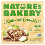 Nature's Bakery, Oatmeal Crumble, яблоко, 6 пакетиков по 40 г (1,41 унции)