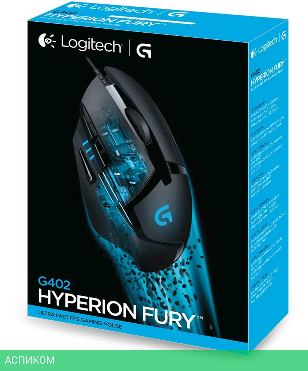 Мышь Logitech G402 Hyperion Fury Black (910-004070)