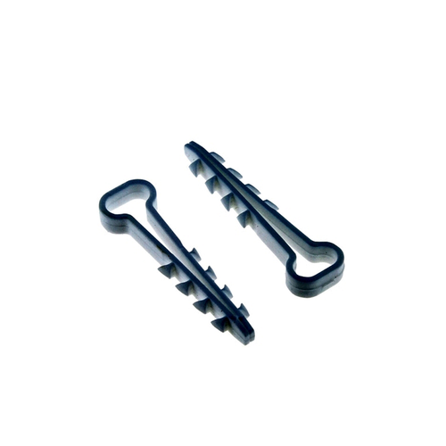 EKF Дюбель-хомут нейлон черный  d6х14мм плоский кабель 50шт/упак