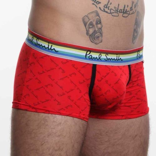 Мужские трусы боксеры красные Paul Smith Red Boxer