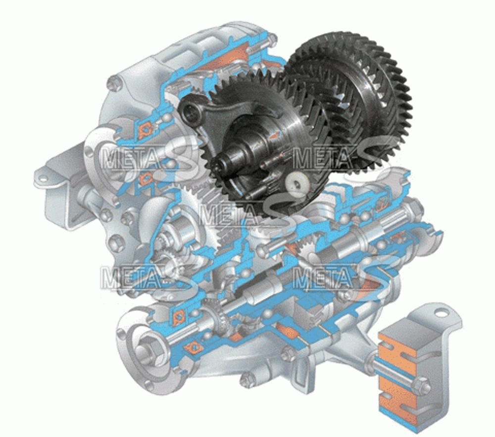 Ускоряющий раздатку блок шестерней Нива-Шеви Нива