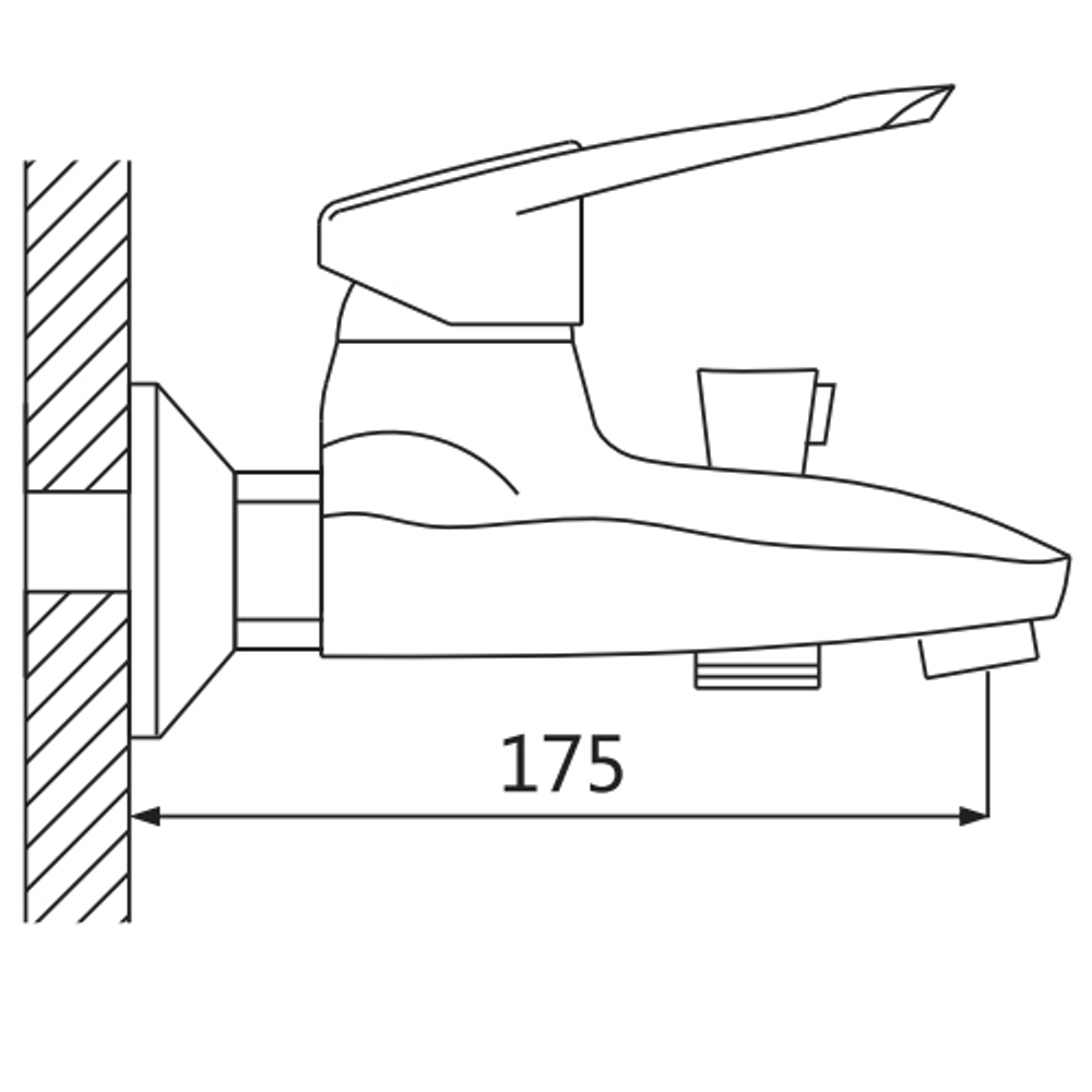 Смеситель для ванны Oute T08 T0802A