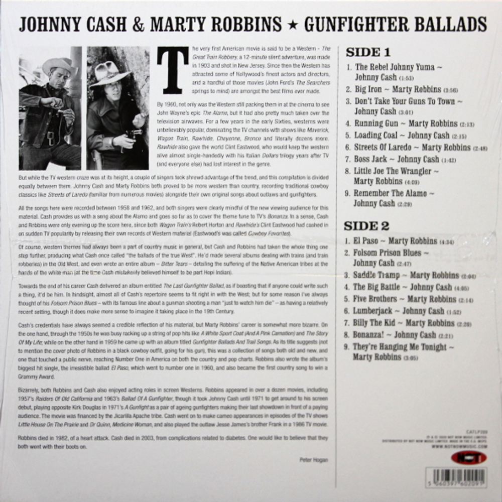 Johnny Cash & Marty Robbins / Gunfighter Ballads (LP)