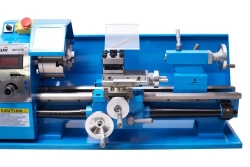 Настольный токарный станок по металлу WEISAN WM210F400. Мини станок для сверлильных и торцевых работ для дома, гаража и мастерской.