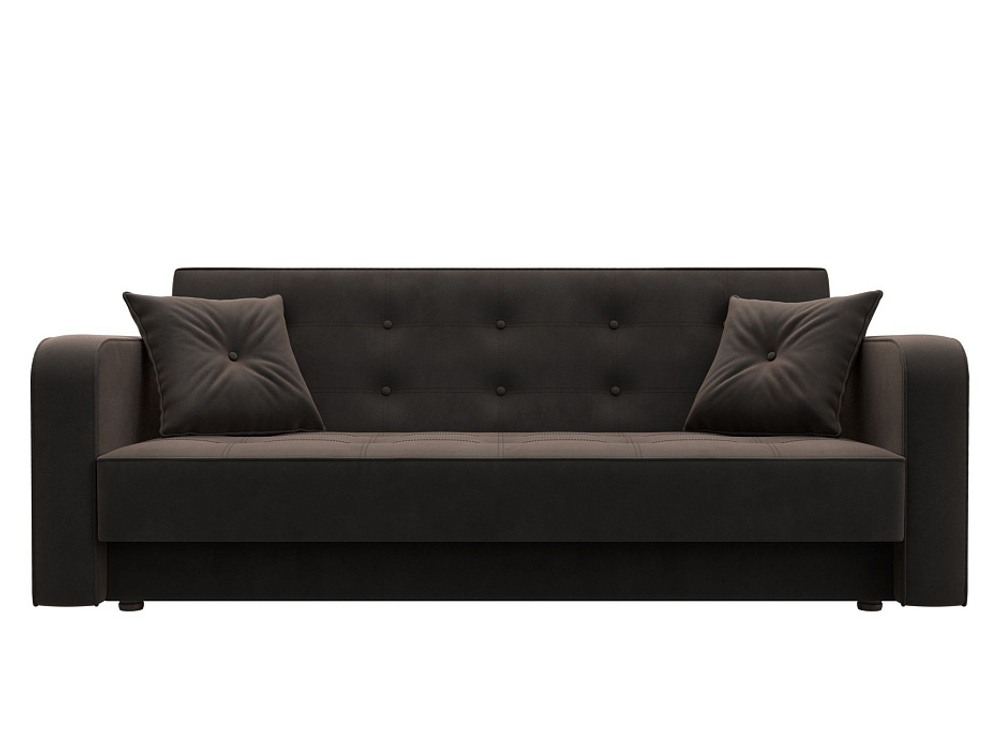 Диван-книжка Тур, Коричневый, Велюр, 121777