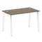 Metal System Стол письменный на А-образном м/к БА.СП-2 Вяз Благородный/Металл Белый 1200*720*750