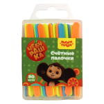 Набор счетных палочек 80шт. "Чебурашка"(Мульти-Пульти)