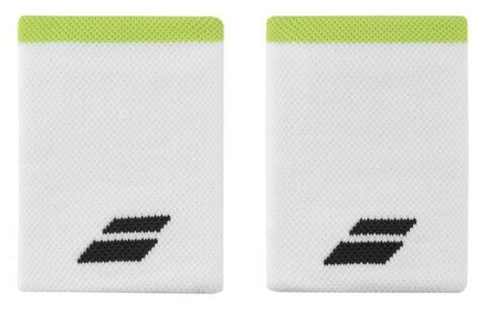 Теннисные напульсники Babolat Logo Jumbo Wristband - White