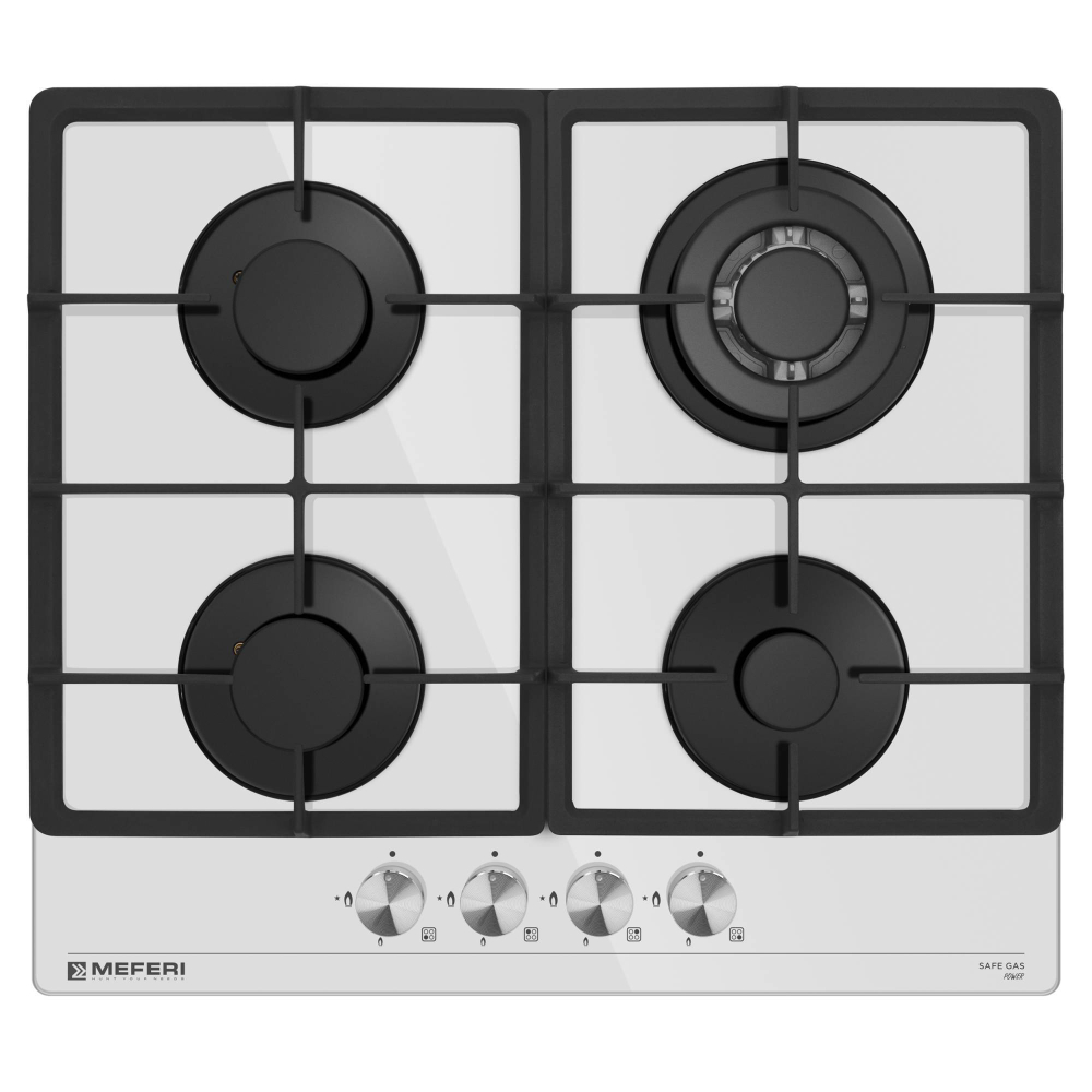 Газовая варочная панель Meferi MGH604WH GLASS POWER фото 4