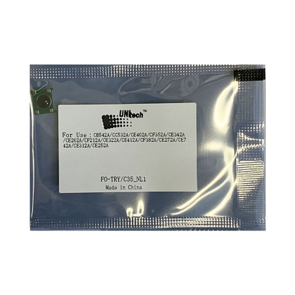 Чип для картриджа HP CB542A/CE402A/CF352A/CF212A/CF382A/CE742A/CE312A/Canon 716/718/729/731 yellow UNItech(Apex)