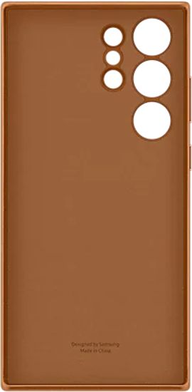 Чехол-накладка Leather Case S23 Ultra Brown