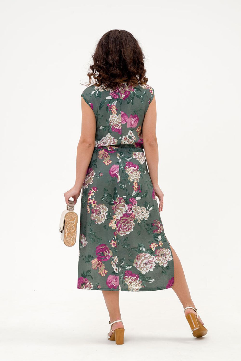 Платье Летис (46-54) Serenada малахитовый (Акция)