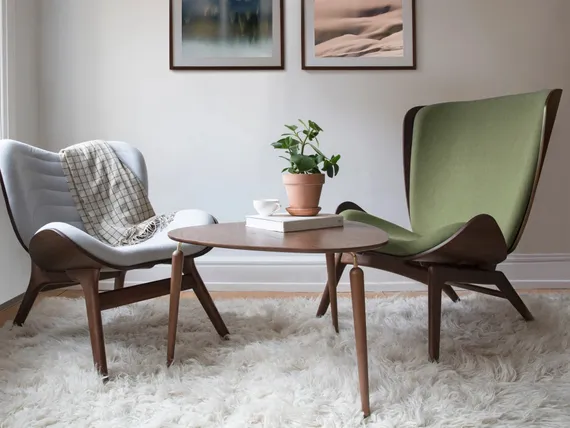 Журнальный столик Umage Hang Out, дуб, сталь