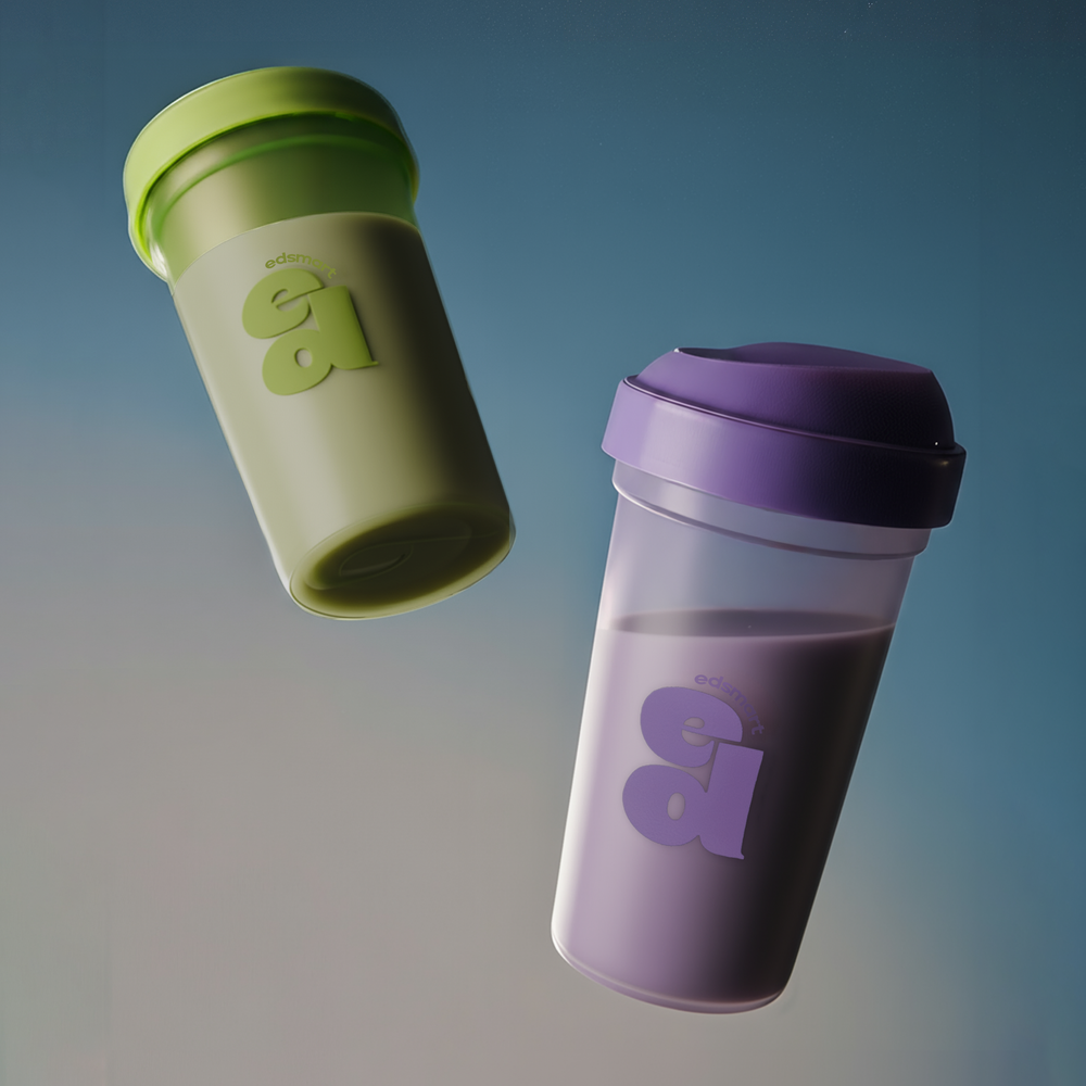 ED SMART Шейкер фиолетовый без клапана, 300 мл