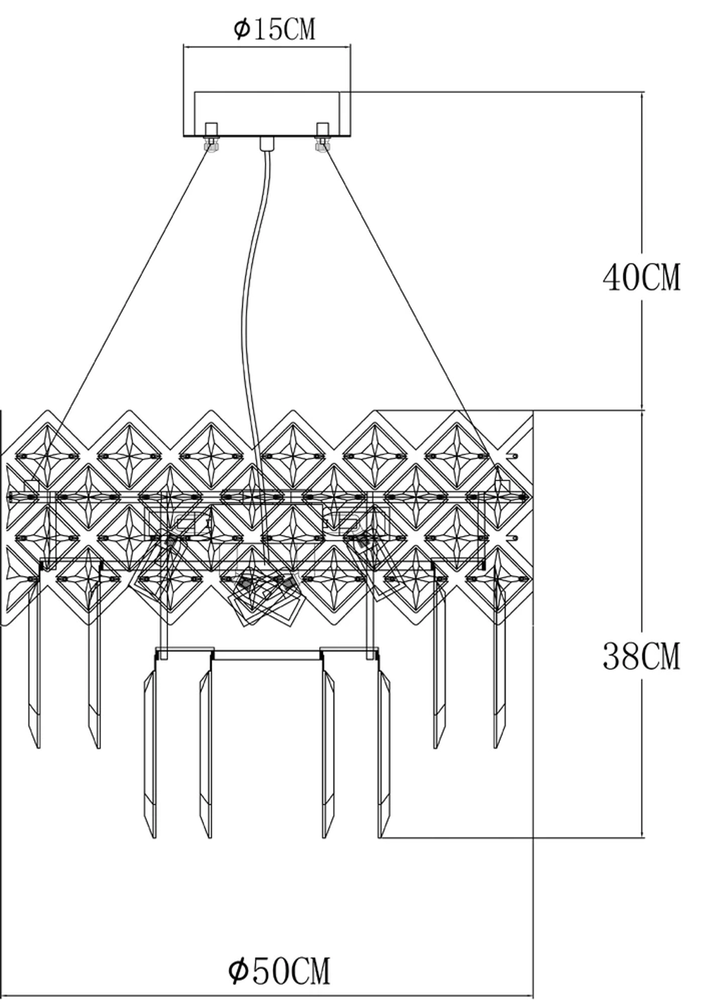 Подвесная люстра Arte Lamp WEZEN A1006SP-8CC
