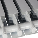 Радиатор алюминиевый STOUT Vega 500 - 10 секций (подключение боковое, цвет белый)