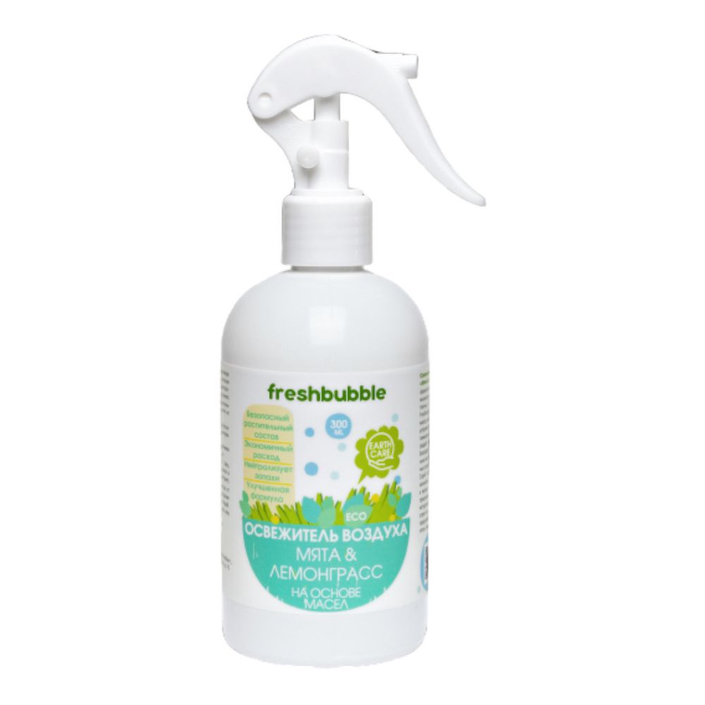 Экологичный освежитель воздуха на основе масел "Мята и лемонграсс" 300 мл (Fresh bubble)