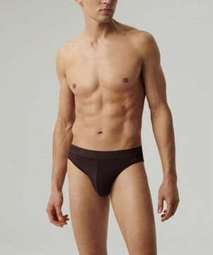 Мужские трусы слипы спорт Atlantic MP-1583, Pima cotton, шоколадный