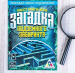 Книга-игра поисковый квест "Загадка подземного лабиринта", 22 страницы