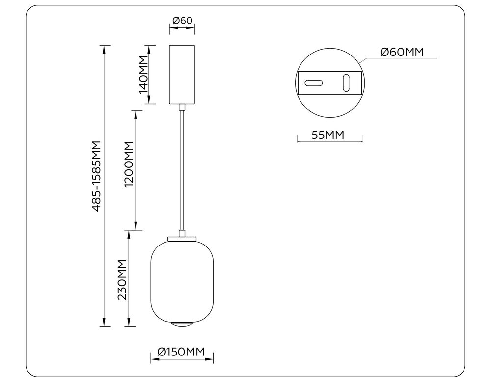 Ambrella Подвесной светодиодный светильник Modern LH11031