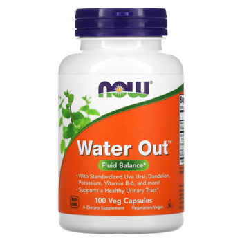 Now Foods Water Out 100 veg capsules, Баланс жидкости