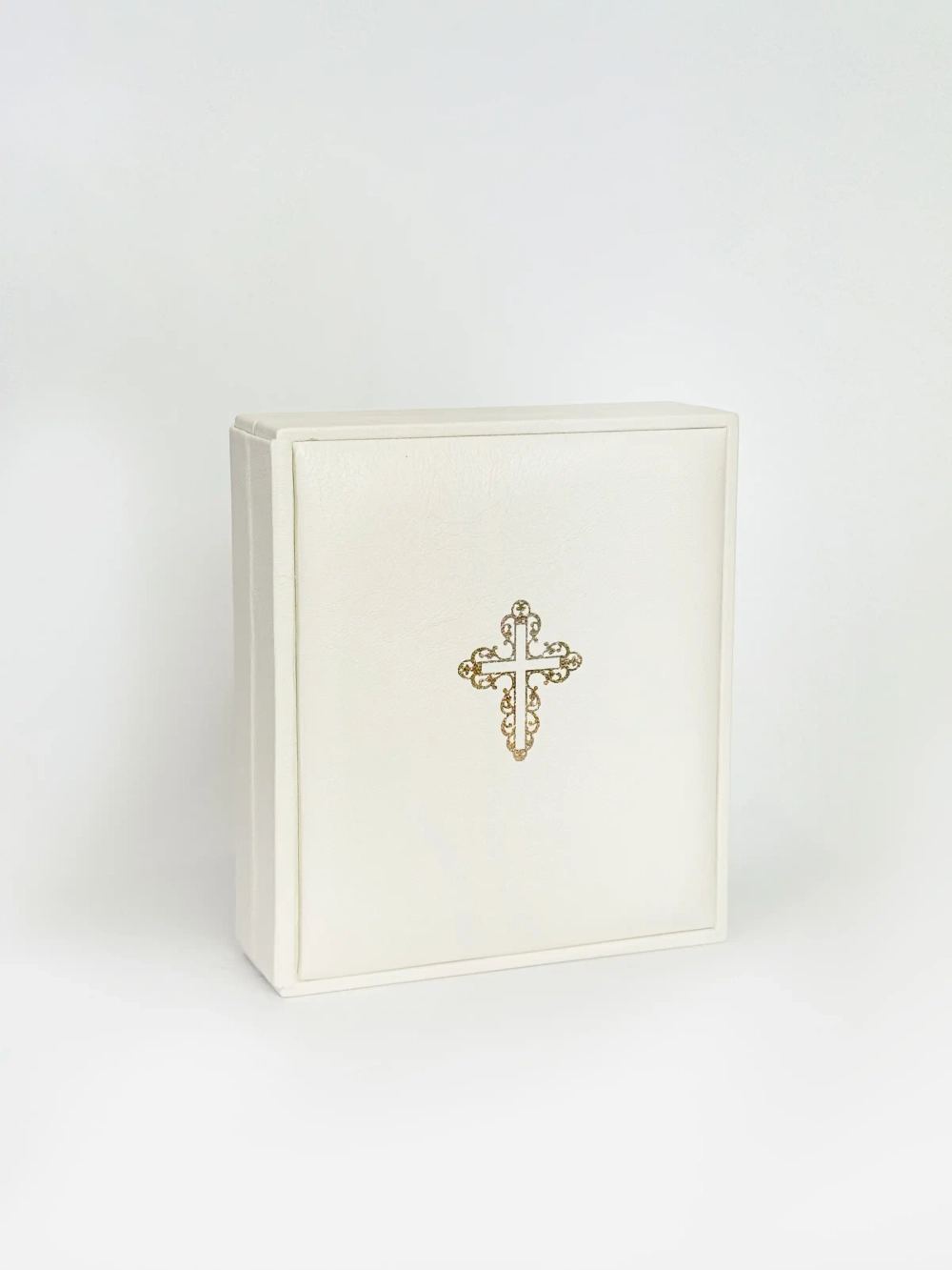 Складень кож.зам., бежевый с тиснением, 155х135х46 мм (Р10х12)