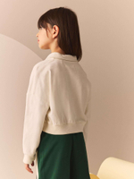 Толстовка с воротником для девочки Next N90-174, Кремовый