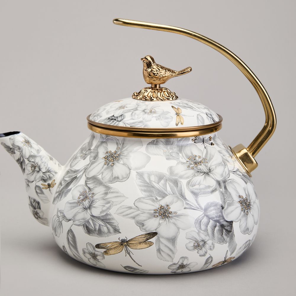 ЧАЙНИК ЭМАЛИРОВАННЫЙ AGNESS, СЕРИЯ ЯБЛОНЕВЫЙ САД, 2,2Л ПОДХОДИТ ДЛЯ ИНДУКЦИОН.ПЛИТ