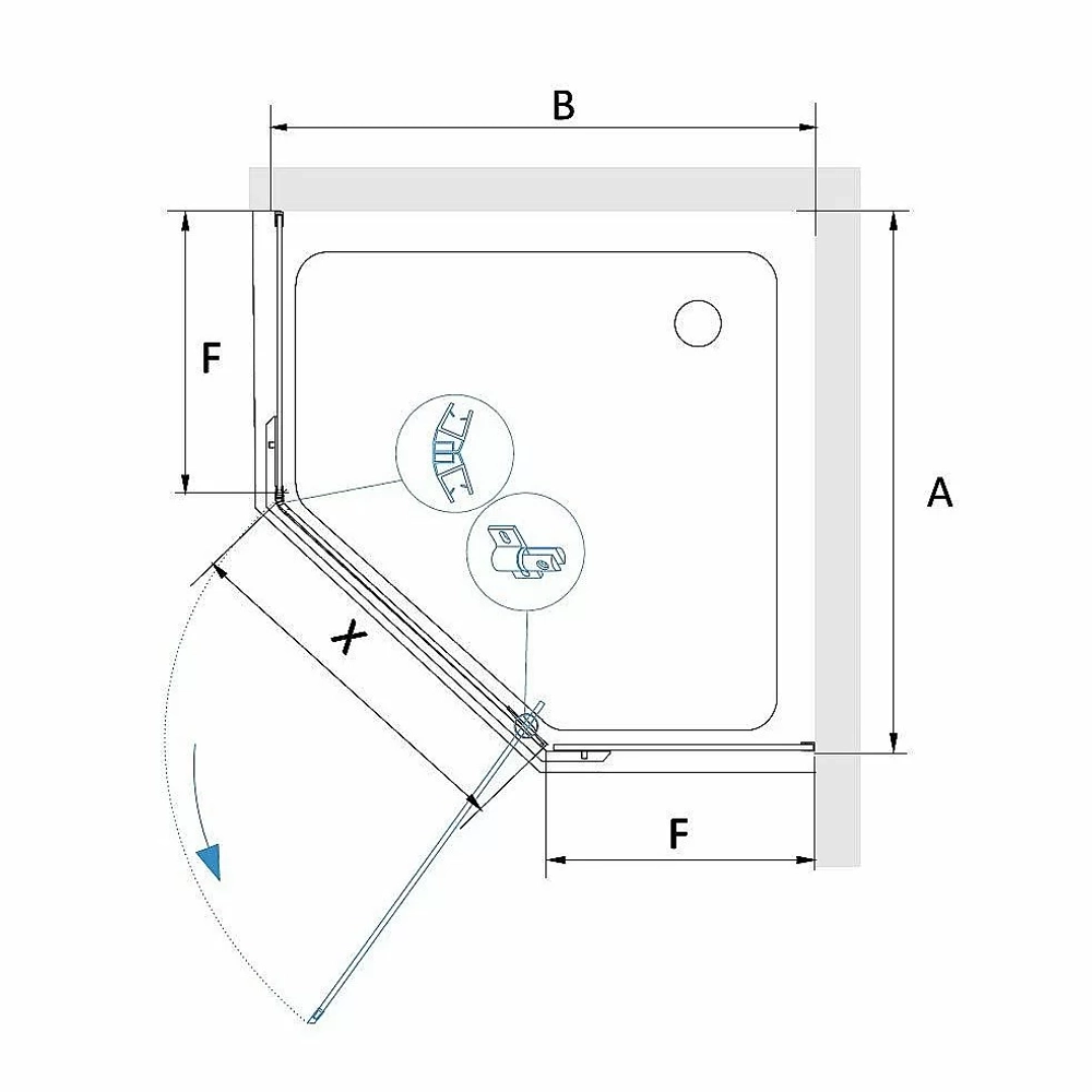 Душевая система RGW Shower Panels SP-6143-01 50140801-01 хром