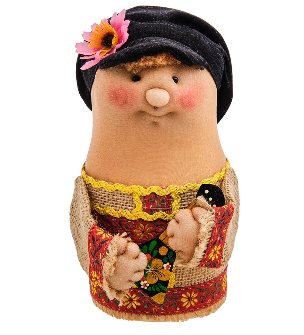 Народные промыслы ТК-716 Матрешка-шкатулка «Кузьма с балалайкой»
