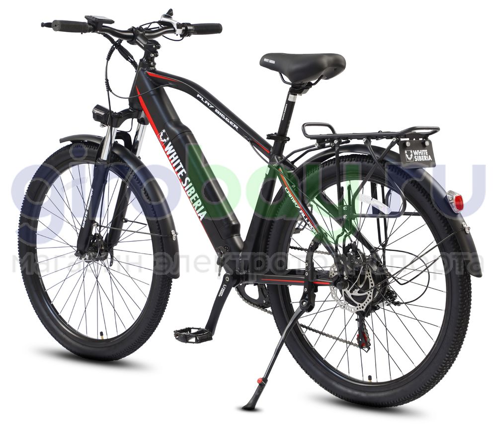 Электровелосипед WHITE SIBERIA CAMRY ALLROAD 500W 36V11A Black Sea (Черный матовый) фото  1 фото №2