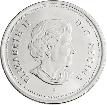 25 центов 2005 Канада «100 лет провинции Альберта»