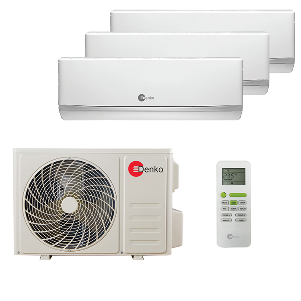 Мультисплит система на 3 комнаты Denko MULT-07 x 3 / MULT-24/3