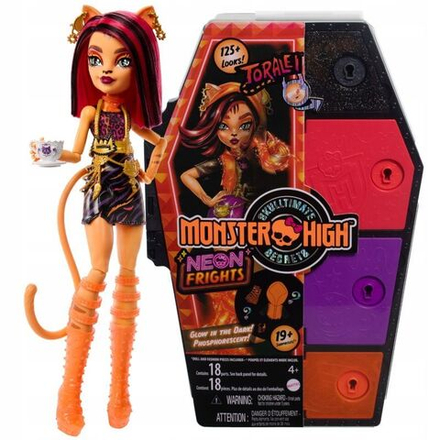 Кукла Mattel Monster High Scarysecrets Series 3 - TORALEI STRIPE Торалей Страйп неоновая серия - Кукла с аксессуарами Монстр Хай HNF80