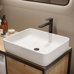 Смеситель для раковины STWORKI Хадстен S17020BK матовый черный