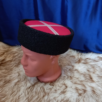 Низкая папаха Питерка уральского казачества, искусственый каракуль (УКМ)