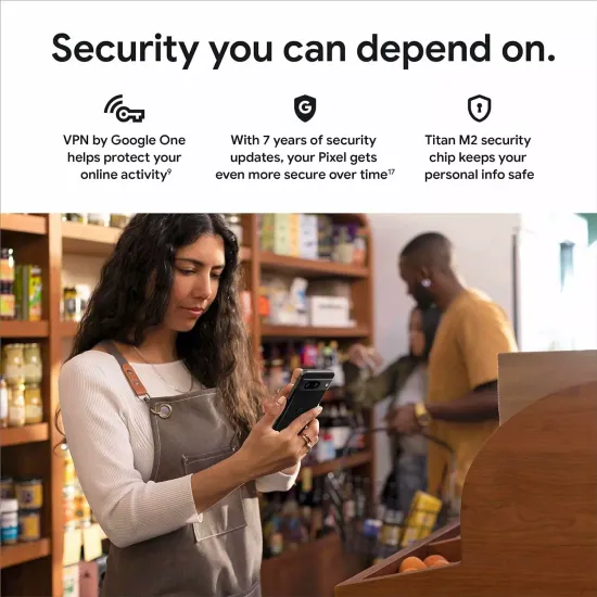 Смартфон Google Pixel 8 8/128 ГБ Obsidian , черный