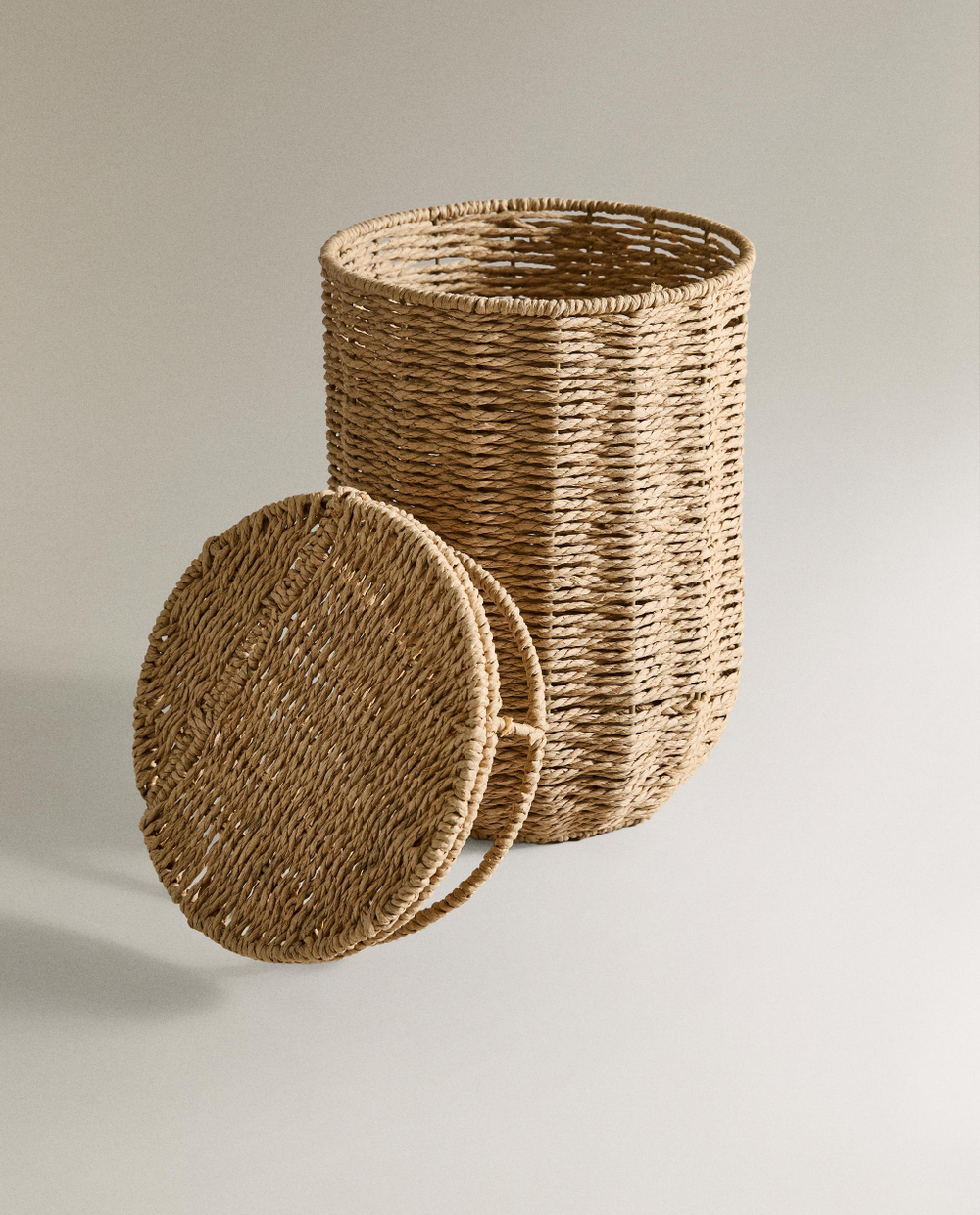 Zara Home Корзина из металла, цвет бежевый, 31 см