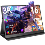 Портативный 16" монитор с защитным чехлом Ucolor O2 3K OLED 2880x1800, 120 Гц