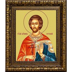 Евгений Севастийский мученик. Икона на холсте.