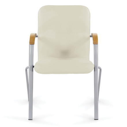 Кресло для приемных и переговорных BRABIX "Samba CF-106 BOX-2", серый, бук (D-1), бежевый, разобрано, 532764