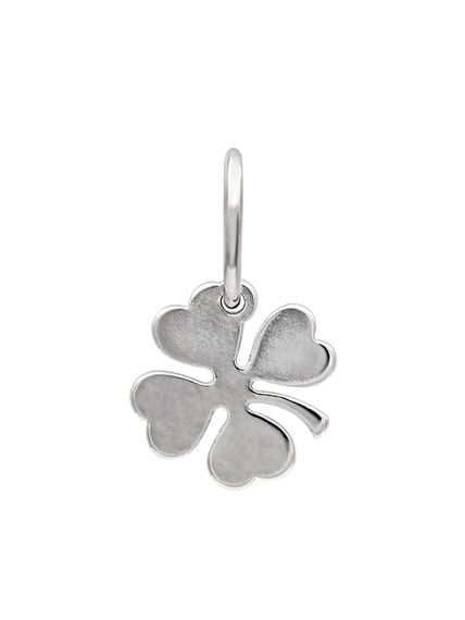 Фото подвески Клевер малый из серебра, вид анфас.