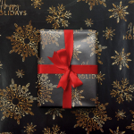 Бумага упаковочная глянцевая "Happy holidays" 50х70см 7065414